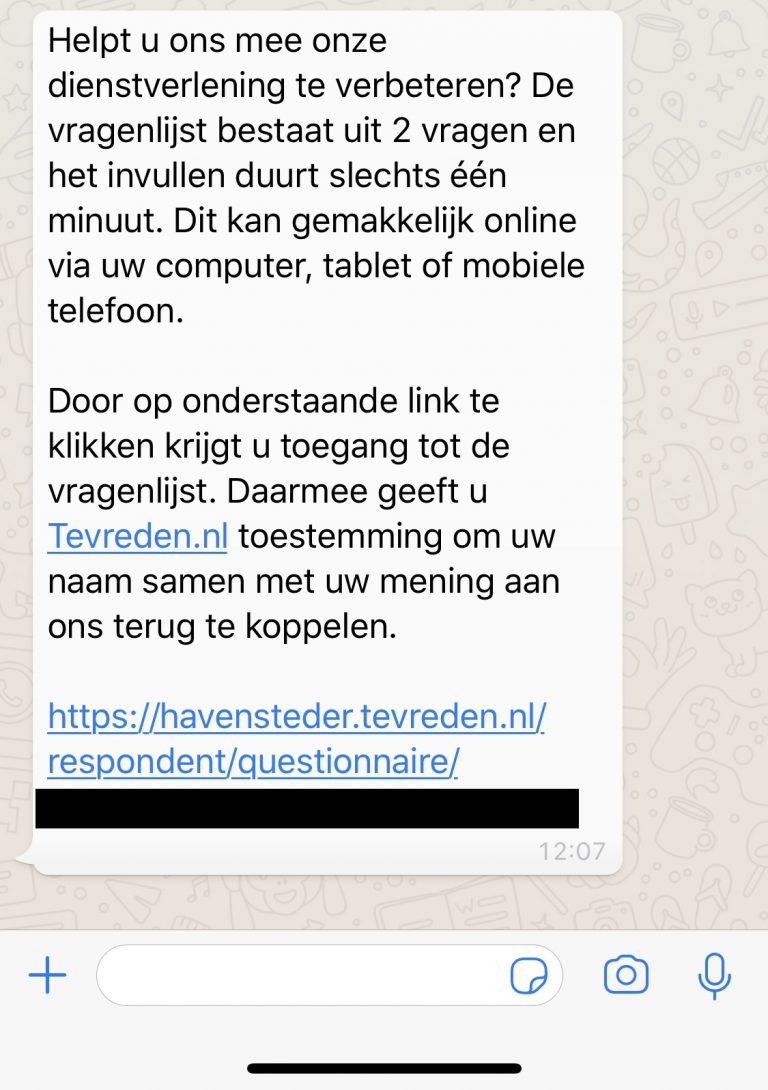 Enquete voorbeeld Gratis online vragenlijst Specialist in onderzoek