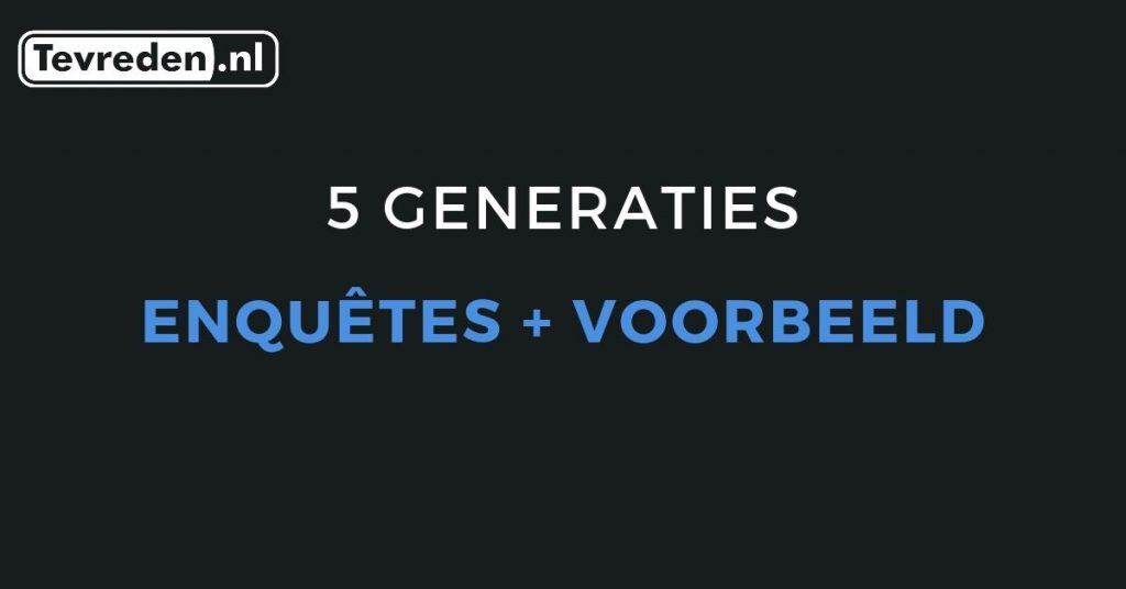 Enquete voorbeeld
